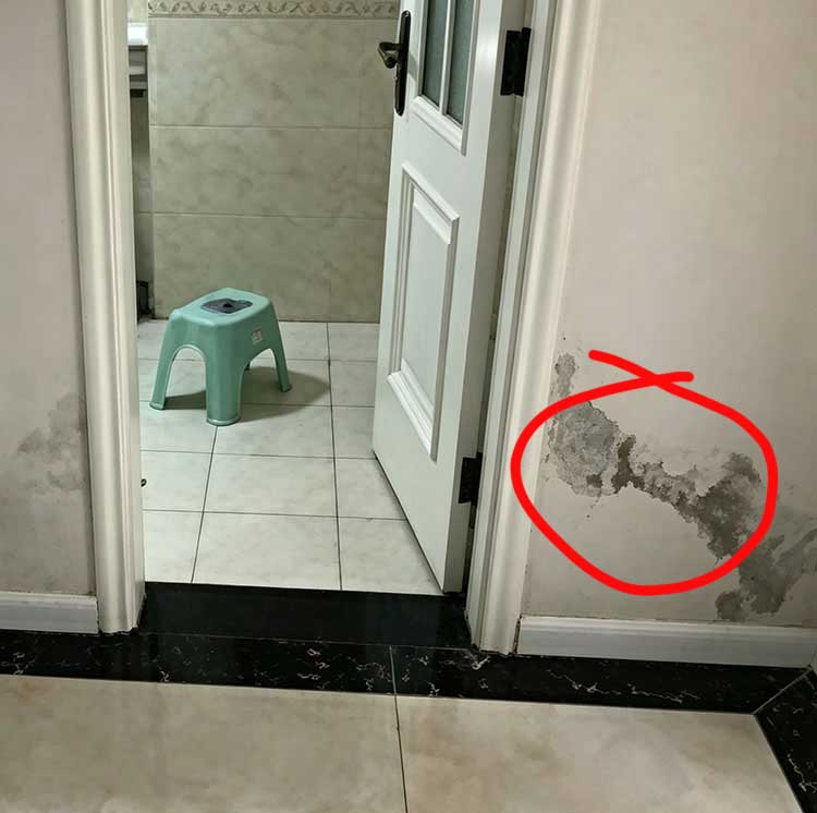 洗手間漏水維修前